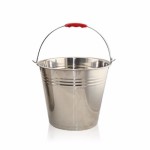 Stainless steel bucket, diameter 22 cm, capacity 4.5 l